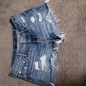 Lucky brand cut off distressed denim shorts size 2/26. Like new! Medium wash